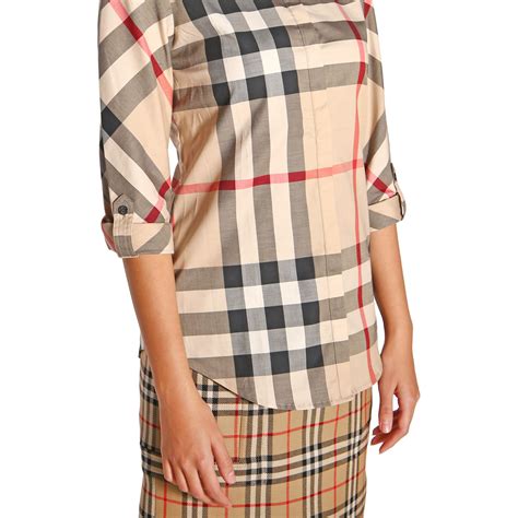 outfit camicia burberry donna|Camicie firmate da donna .